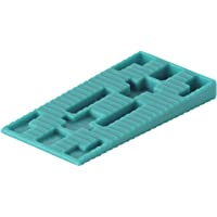 Wolfcraft 6930000 cuñas distanciadoras de plástico PACK 40- verde- Set Piezas